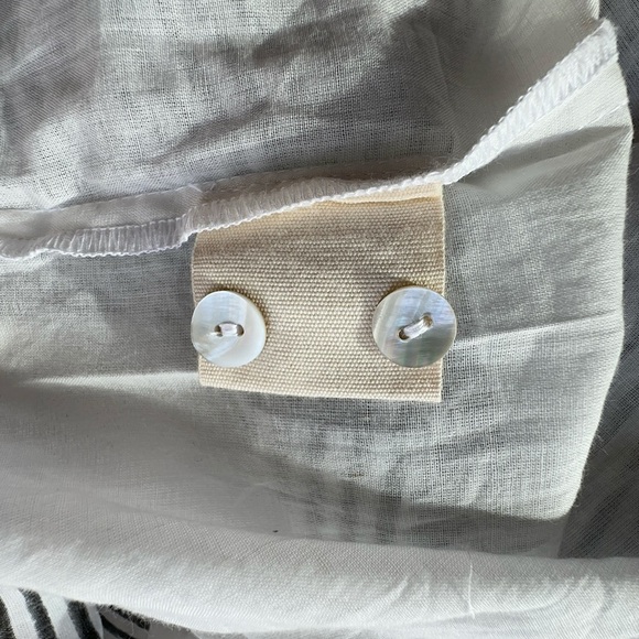 NWT | 100% ORGANIC COTTON HUDSON SHIRT DRESS MENSWEAR BLACK & WHITE STRIPE L/XL - Picture 10 of 12